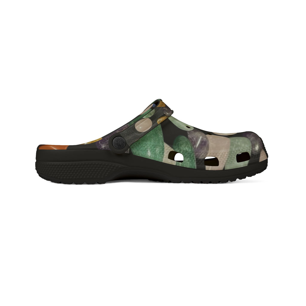 WKE WRLD Crystal EVA Foam Rubber Shoes - Unique Casual Footwear, Fun Slip-Ons for Summer, Beach, Outdoor Adventures, Gift Ideas