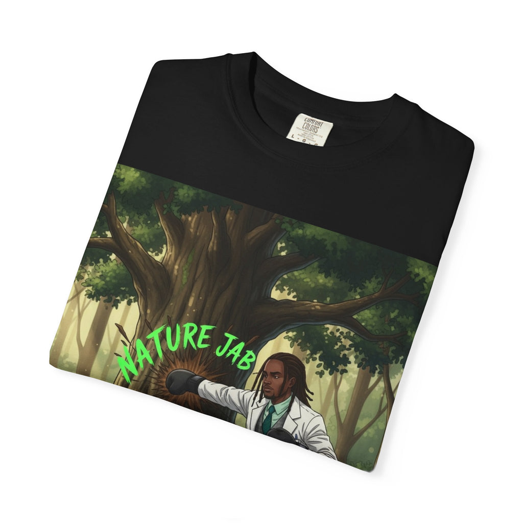 Nature Jab T-Shirt — Forest Martial Artist Graphic Tee