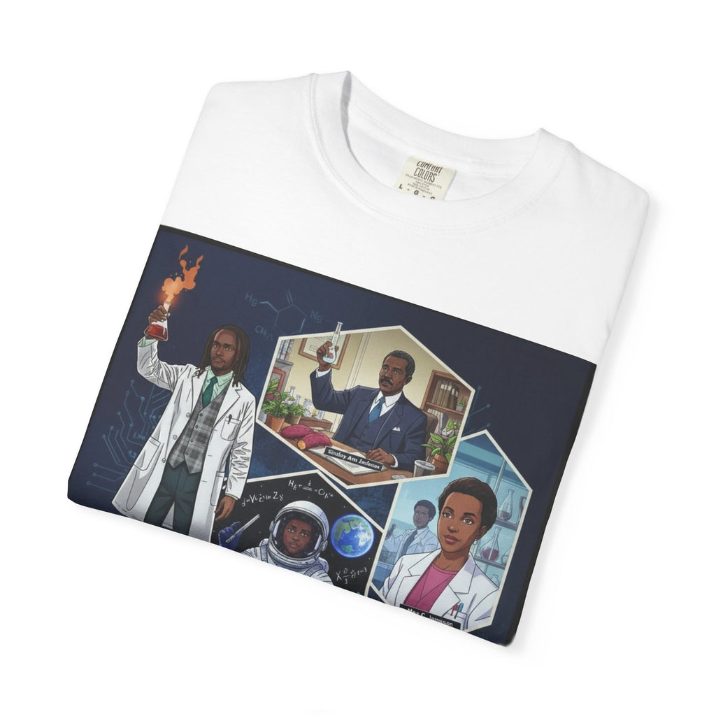 Anime Legacy of Innovation Nature Jab Graphic T-Shirt — Celebrating Black American STEM Leaders