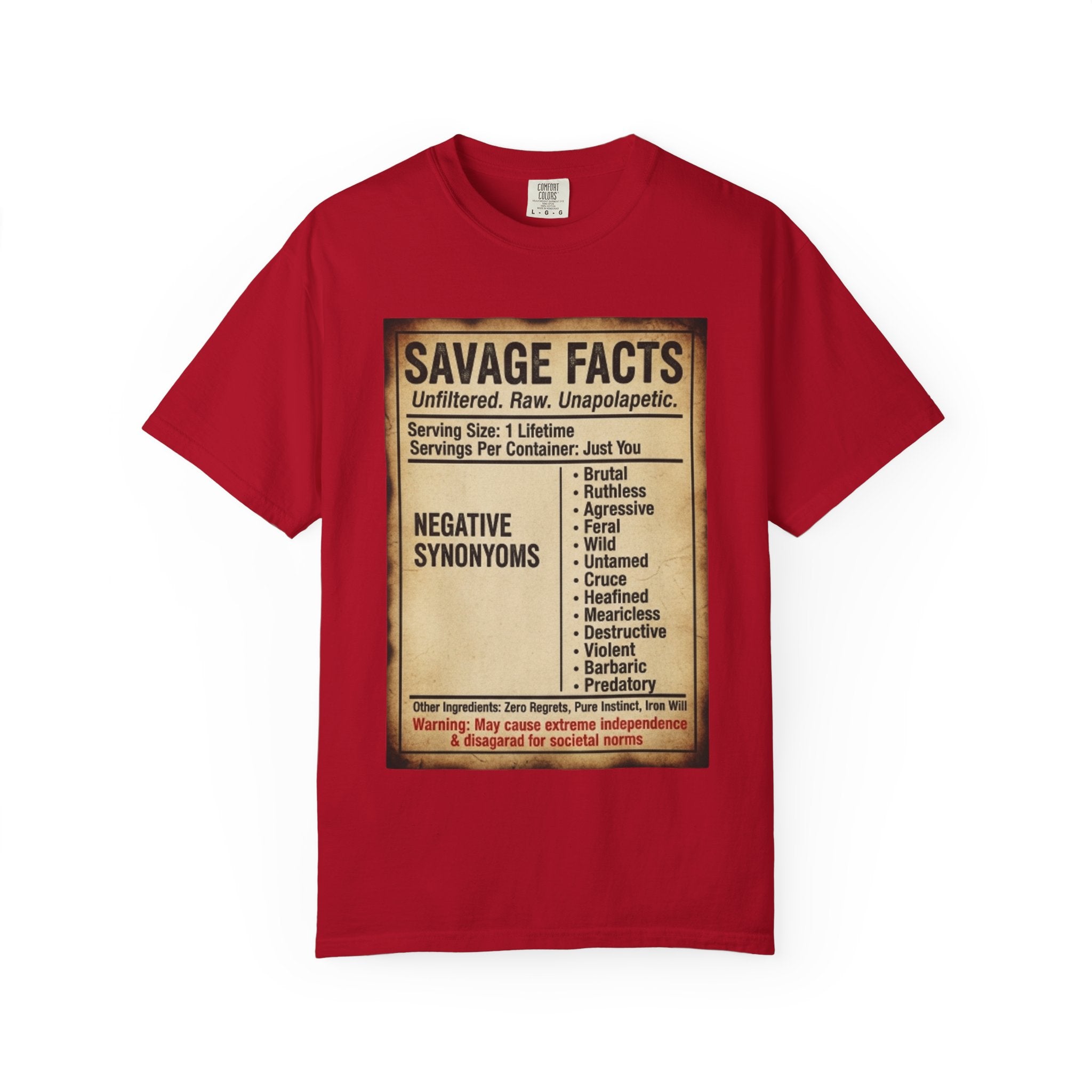 Savage Facts Unisex T-Shirt - Unfiltered & Raw Graphic Tee