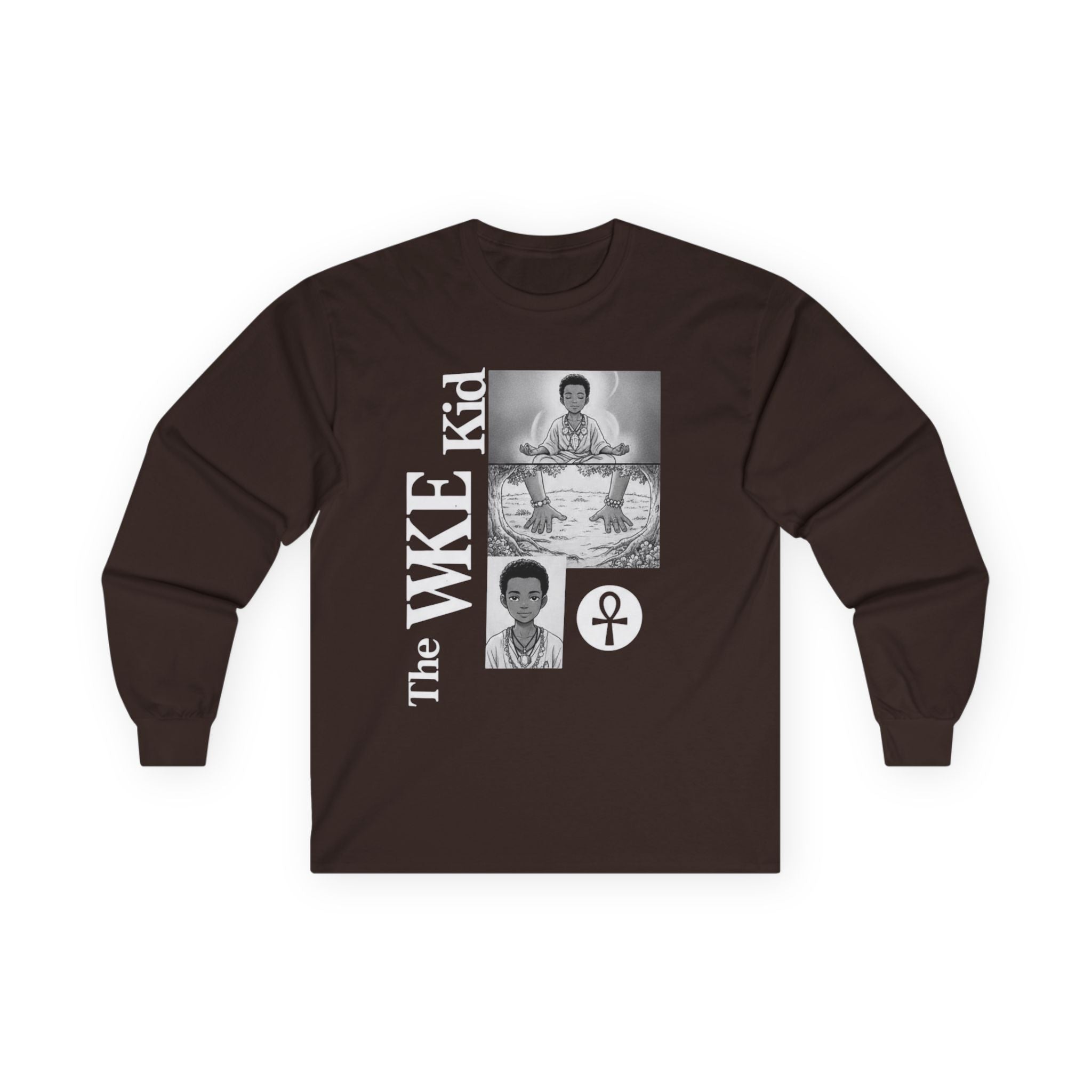 The WKE Kid White Font Unisex Ultra Cotton Long Sleeve Tee - Unique Graphic Tee for Trendsetters