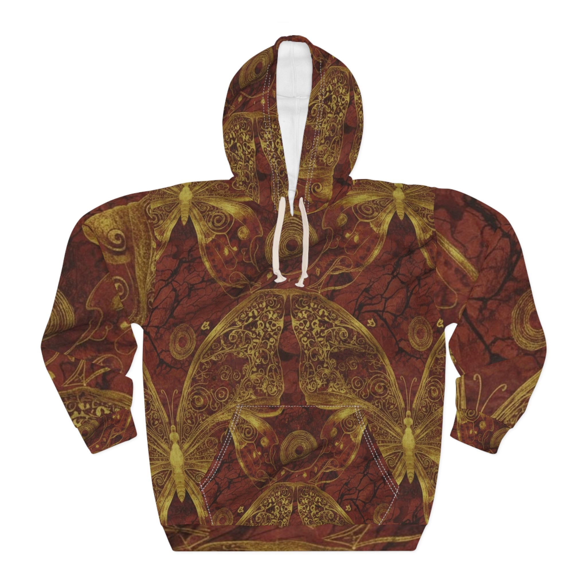 Artistic Butterfly Pattern Hoodie