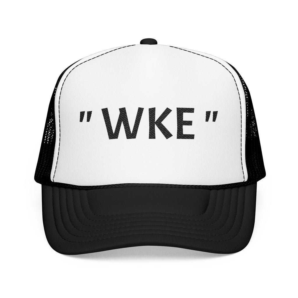 Embroidered Foam Trucker Hat with "WKE" Design