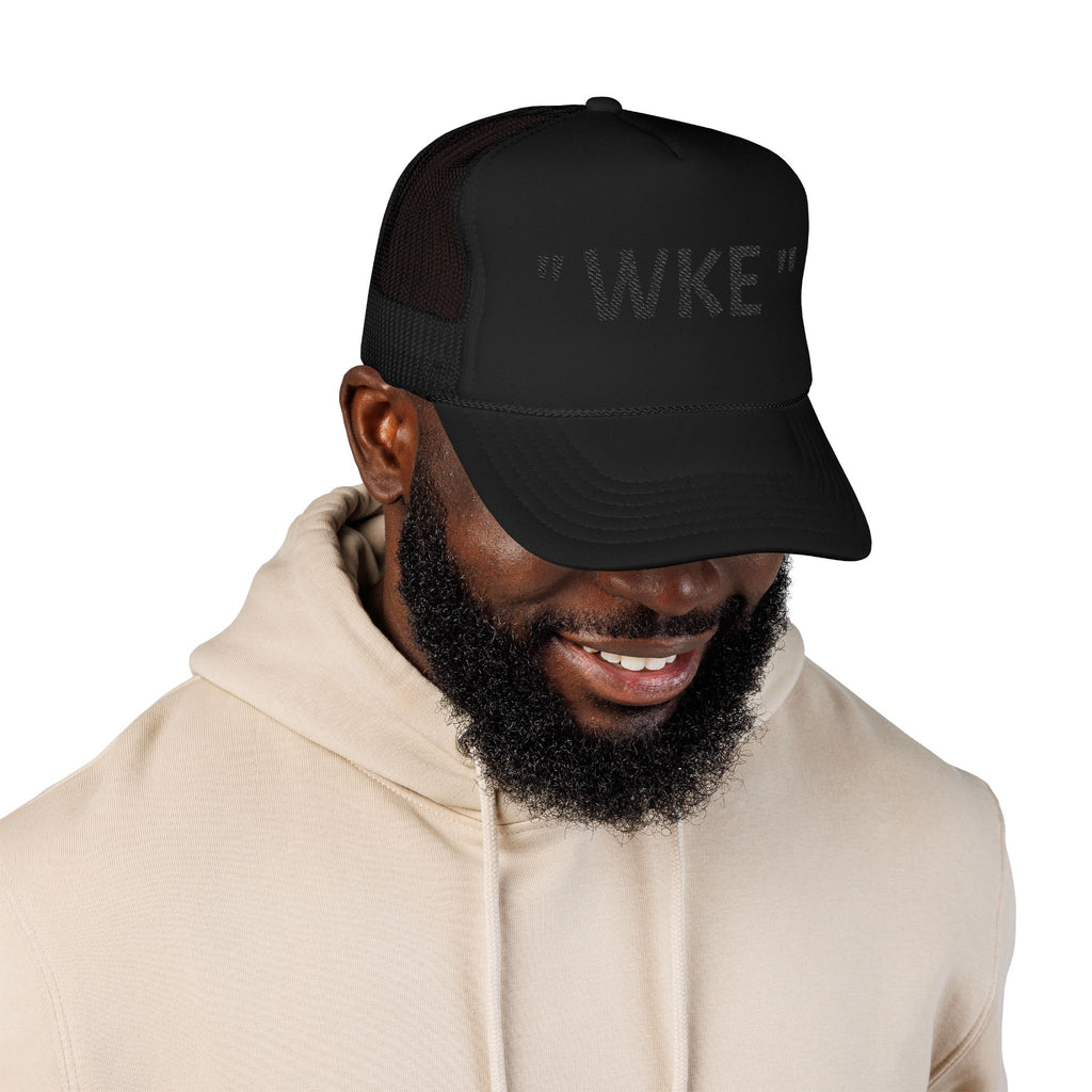 Embroidered Foam Trucker Hat with "WKE" Design