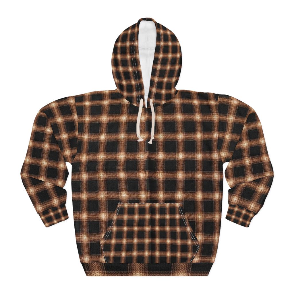 Copper inspired Plaid Hoodie