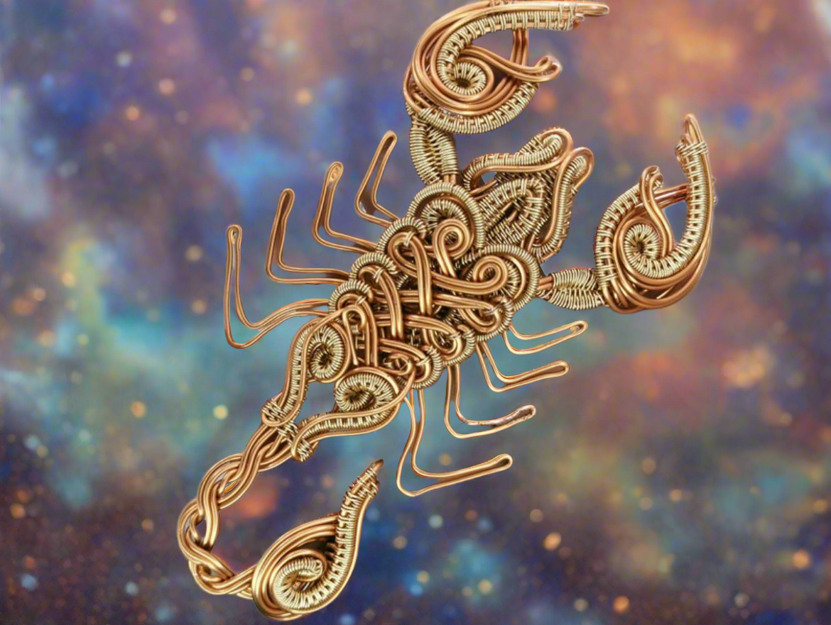 iamevibez Pure Copper Wire Wrapped Zodiac / Horoscope Sign Necklace