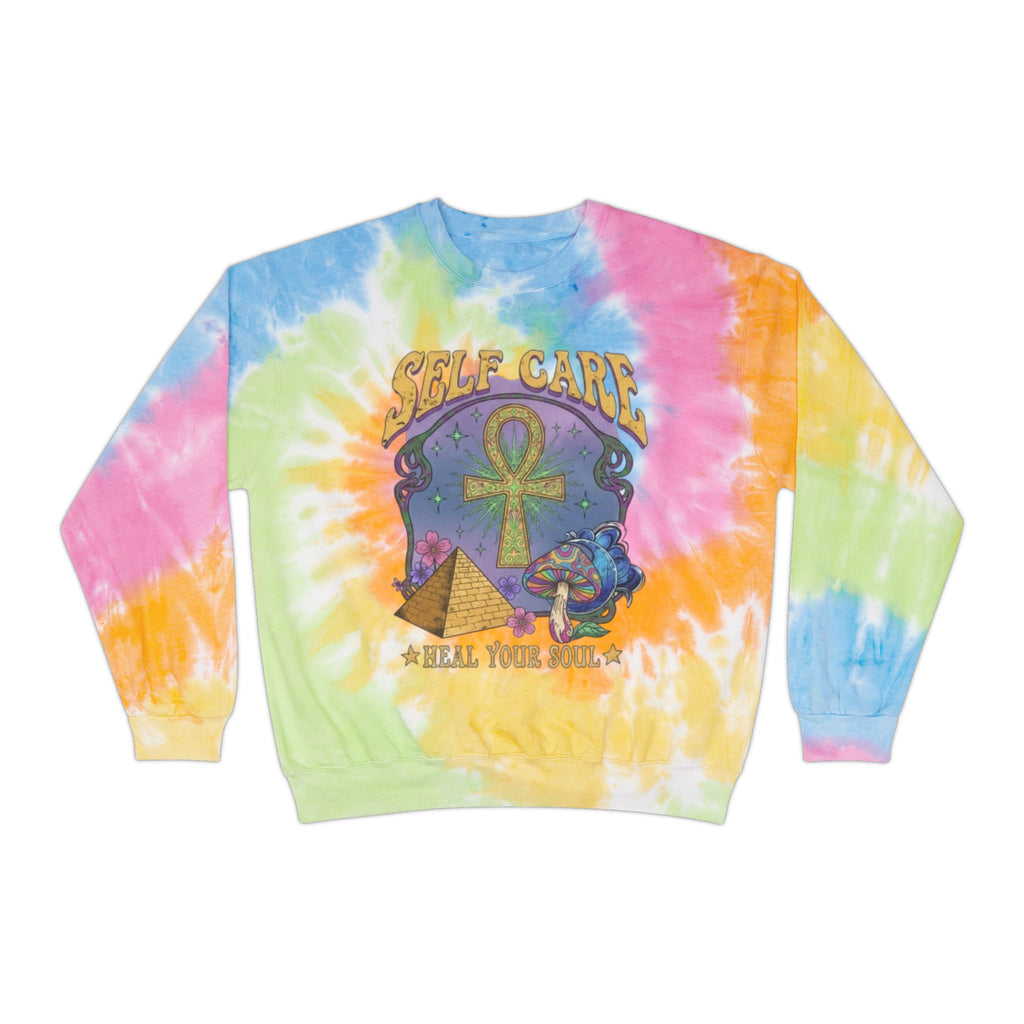 Self Care Dyed Sweatshirt - Heal Your Soul