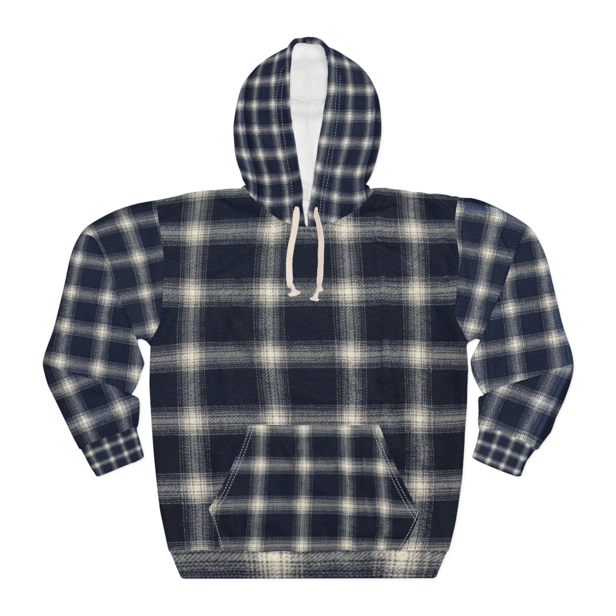 Faded Plaid Hoodie