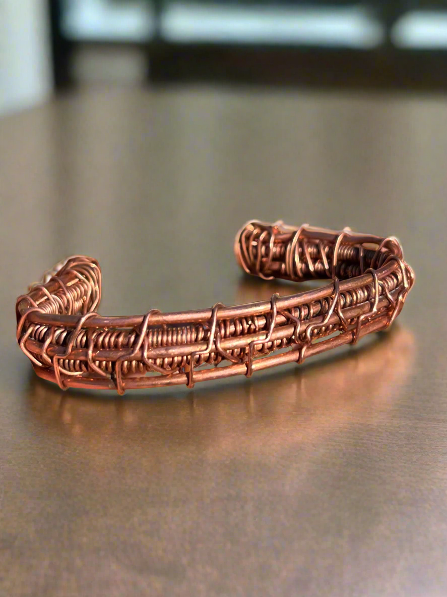 iamevibez Custom .999 Copper Triple Stack Highly Charged Bracelet