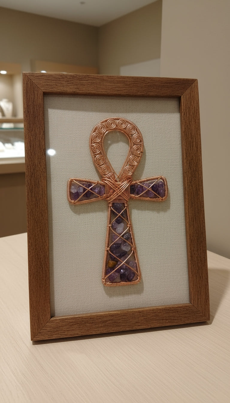 Unique Crystal and Copper Pictures / Wall Home Decor