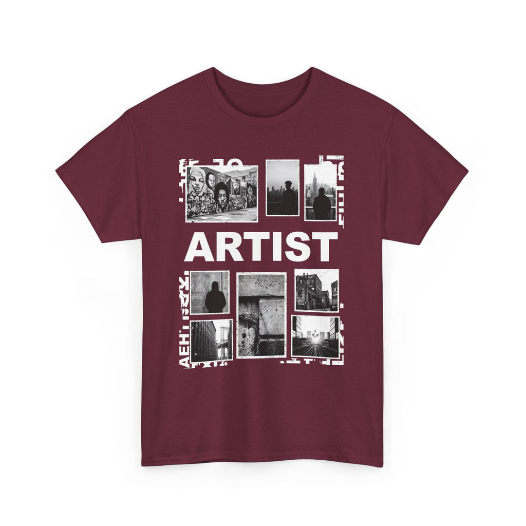 Artist Photo Collage Tee — "ARTIST" Graphic T-Shirt