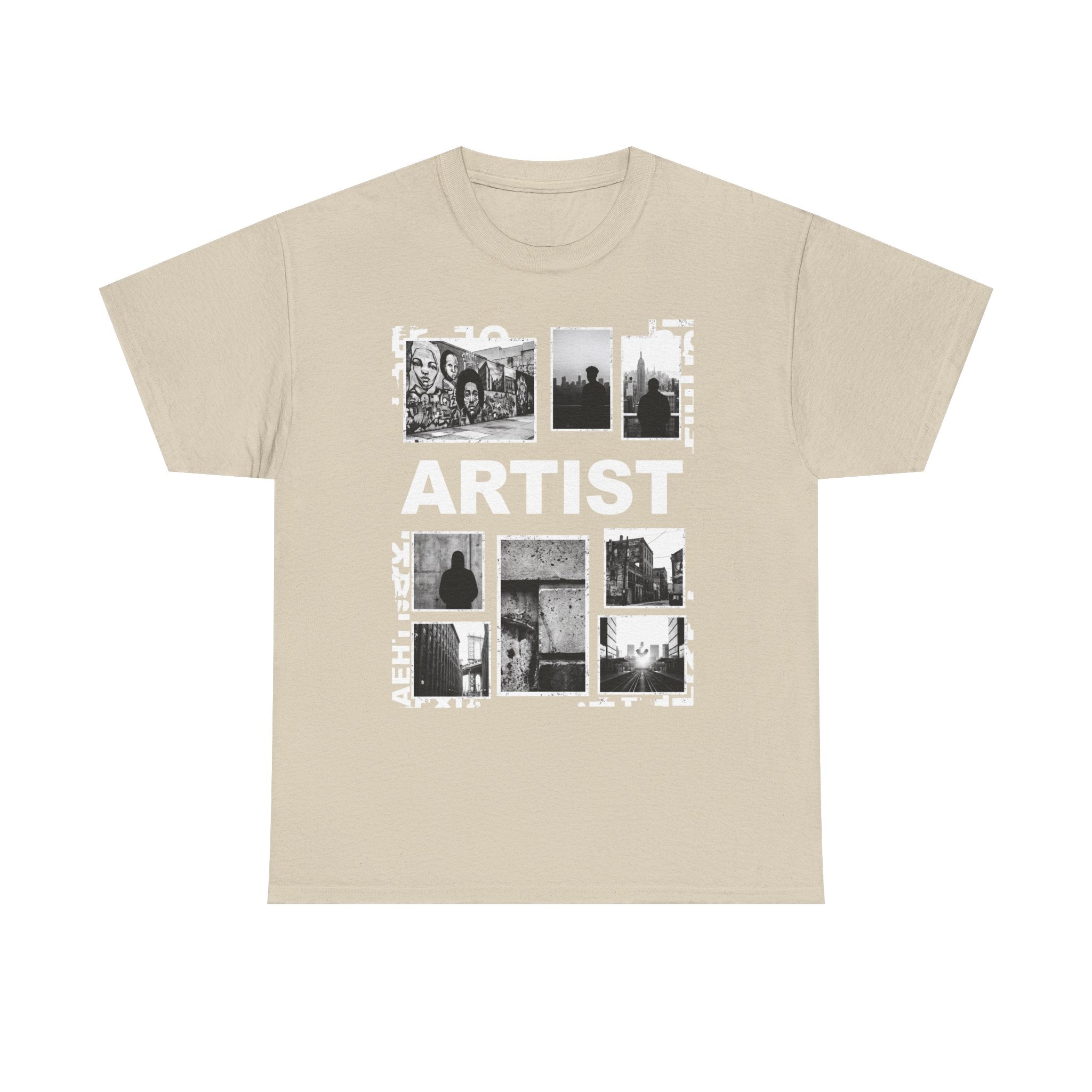 Artist Photo Collage Tee — "ARTIST" Graphic T-Shirt