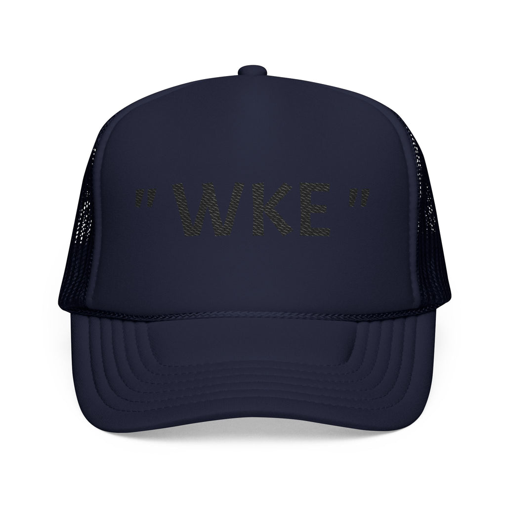 Embroidered Foam Trucker Hat with "WKE" Design