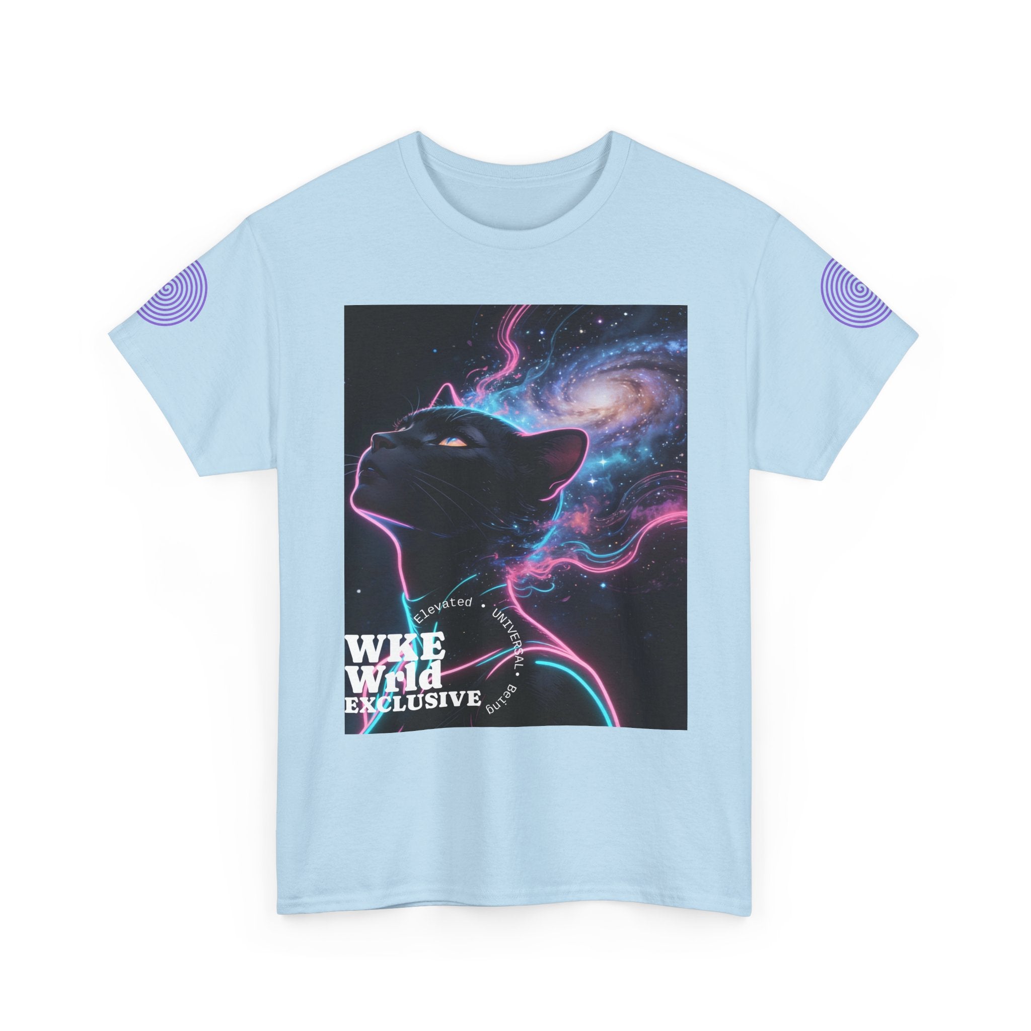 Cosmic Panther Tee — 'WKE WILD EXCLUSIVE' Neon Galaxy Cat Graphic Shirt