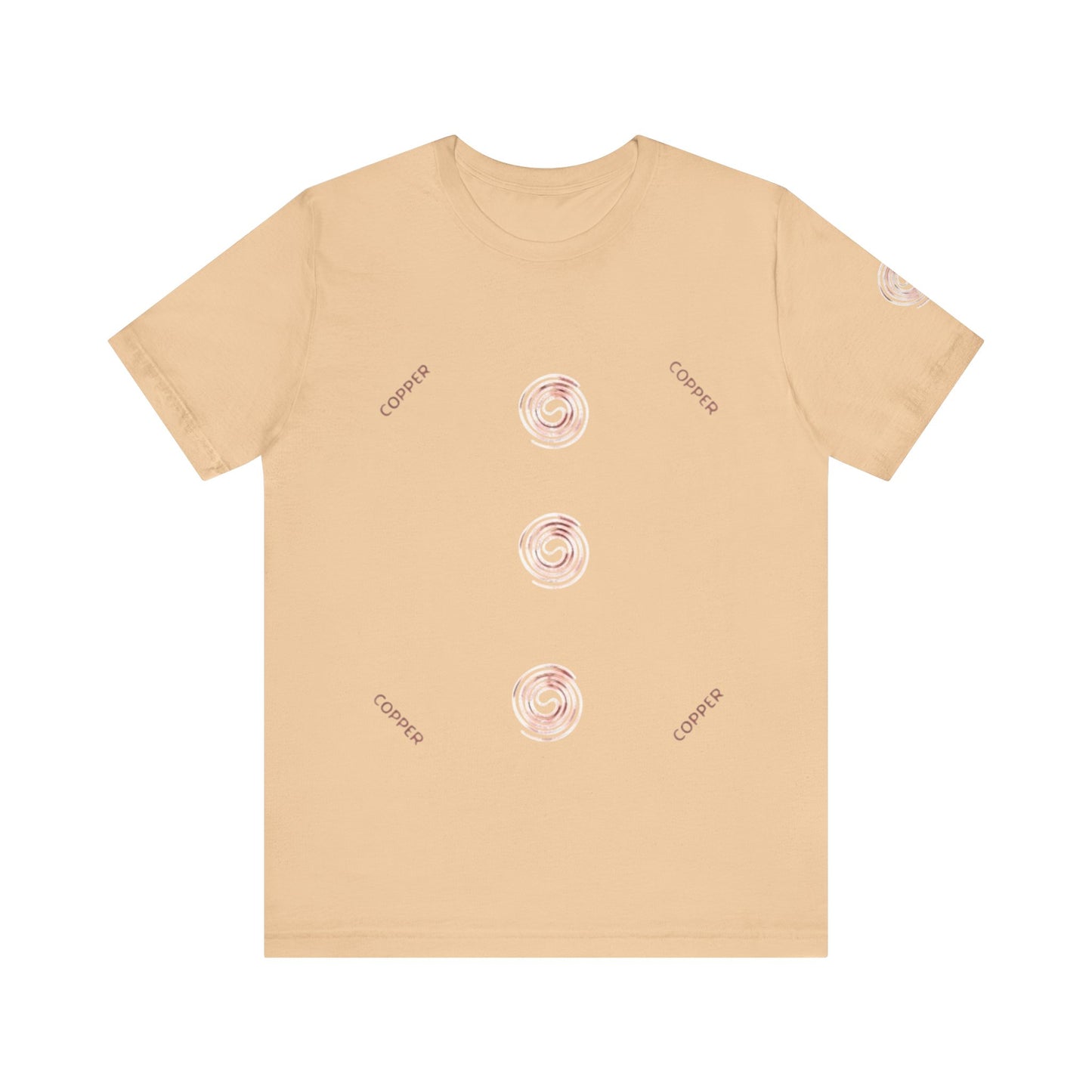 Unisex Casual Copper Tee