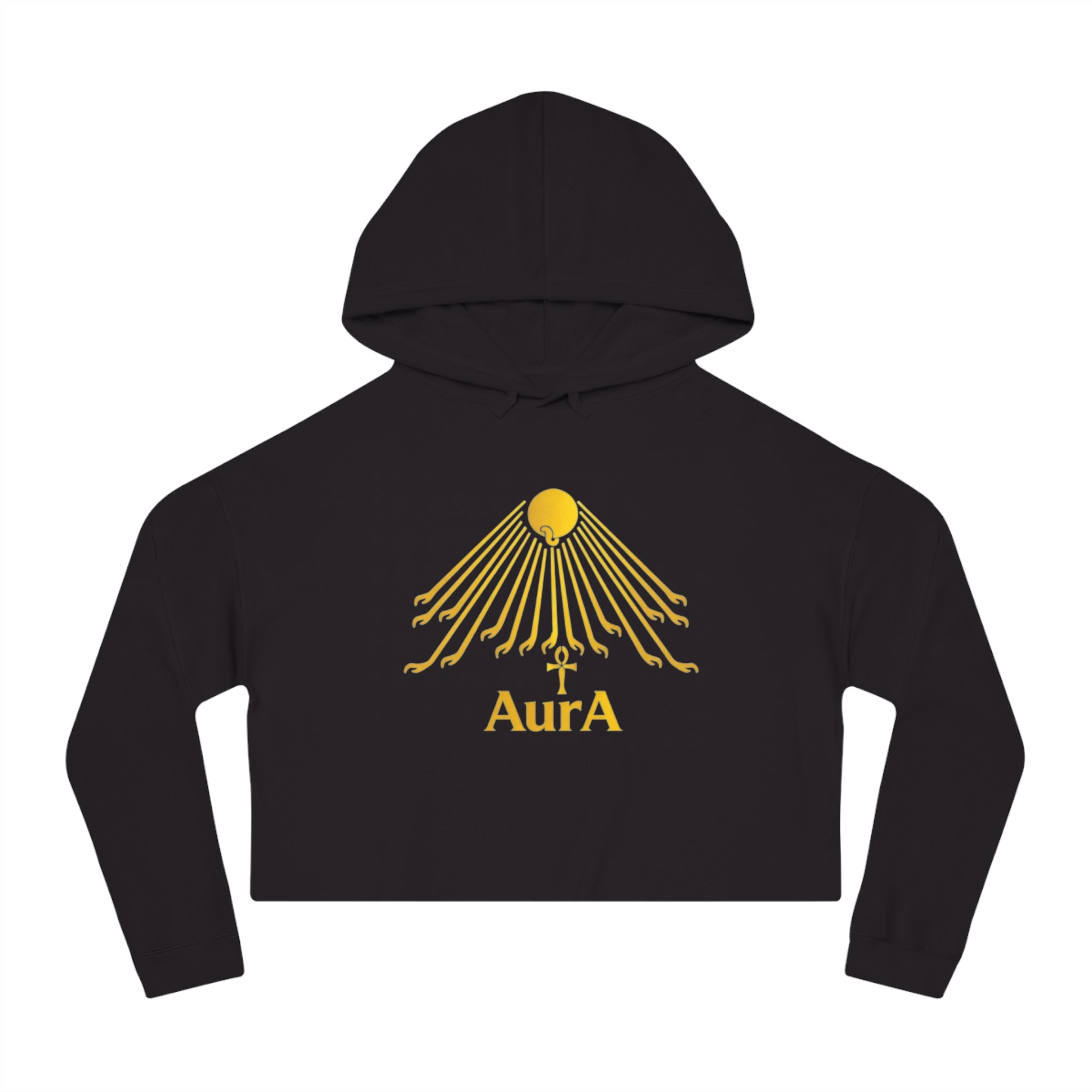 Gold Sunburst "AurA" Spiritual Graphic