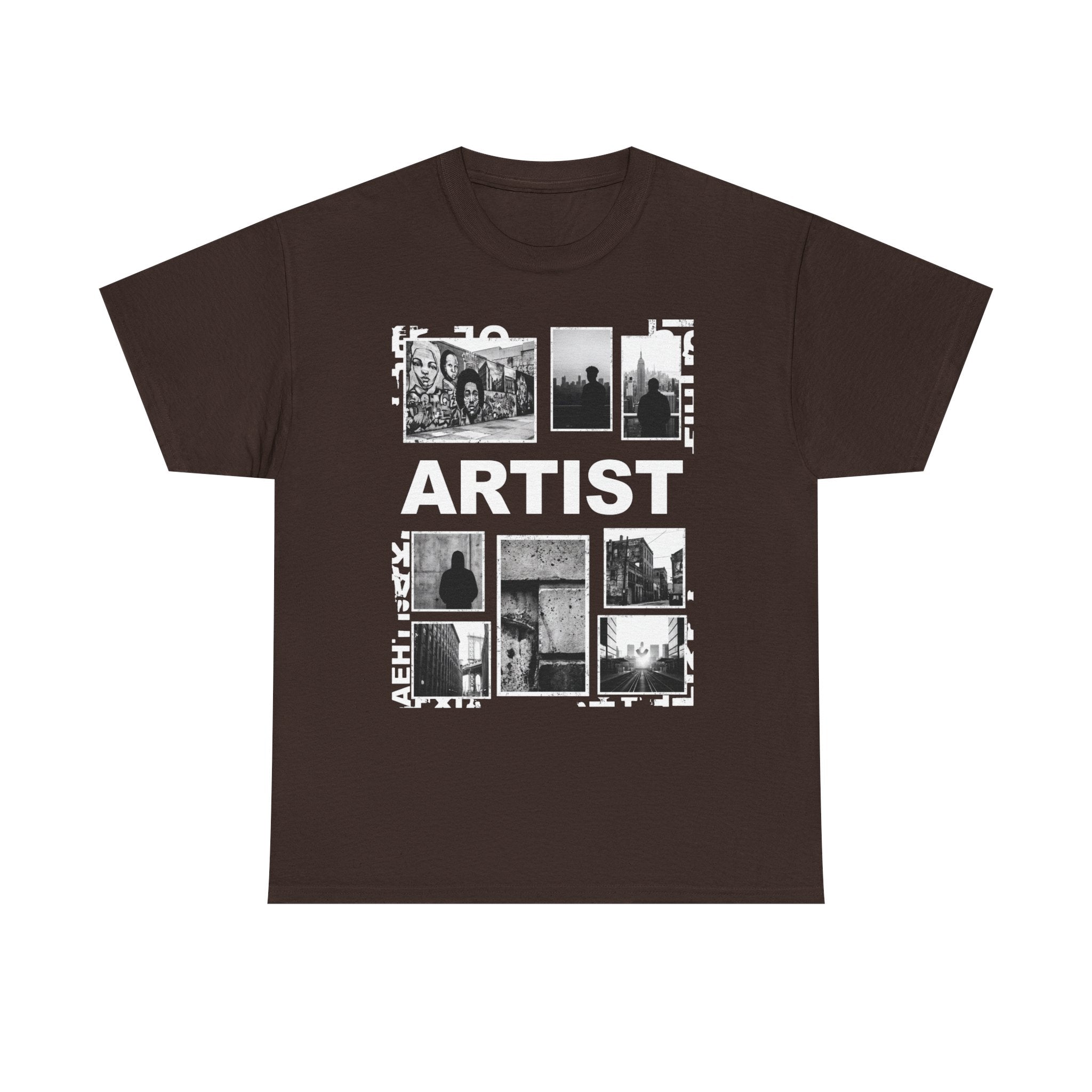 Artist Photo Collage Tee — "ARTIST" Graphic T-Shirt