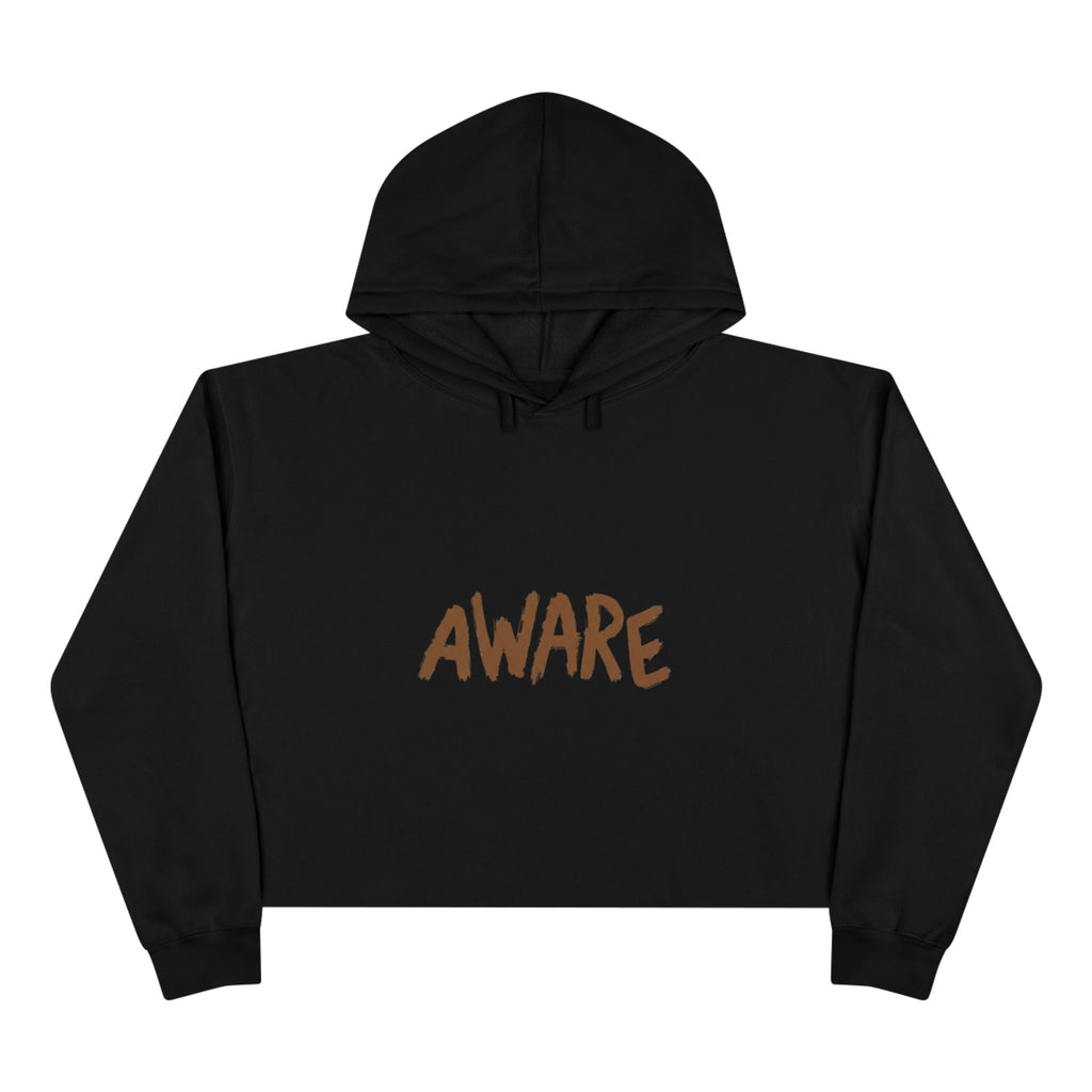 Awareness Crop Hoodie for Social Activists, Trendy Streetwear for Women, Unique Gift for Advocates, Comfortable Casual Wear