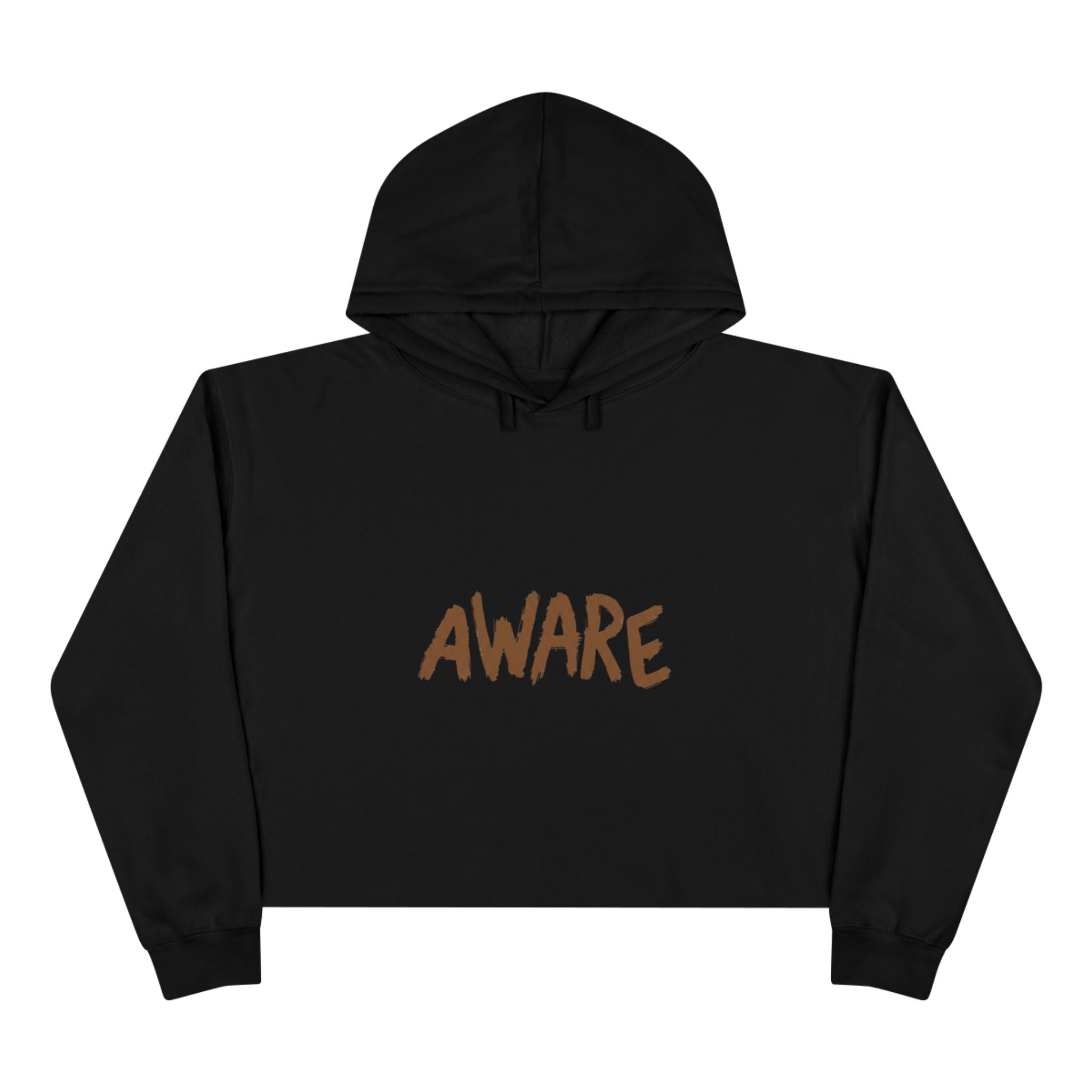Awareness Crop Hoodie for Social Activists, Trendy Streetwear for Women, Unique Gift for Advocates, Comfortable Casual Wear