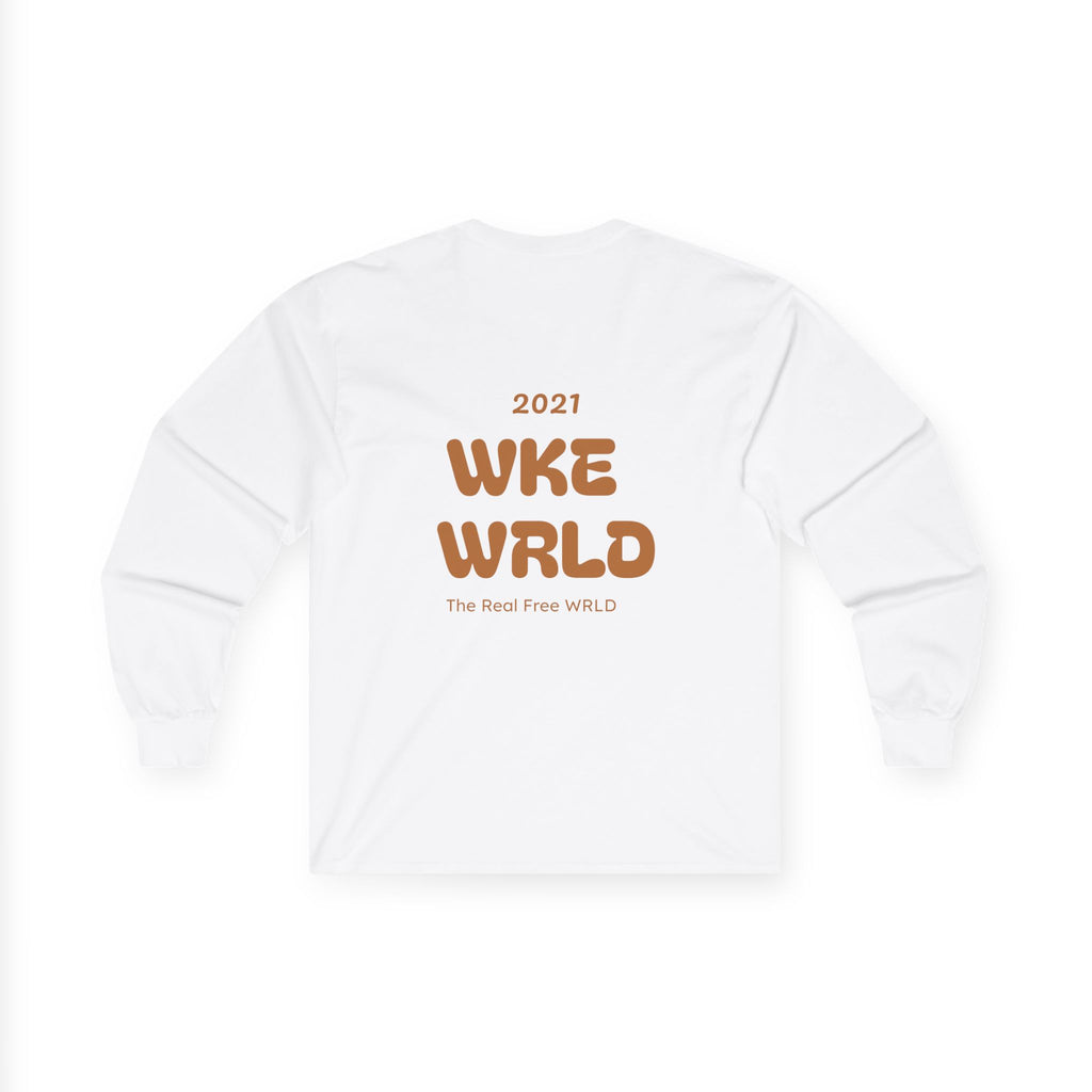 WKE WRLD Crystal & Copper Long Sleeve Tee - Boho Fashion, Festival Outfit, Unique Gift, Unisex Apparel, Statement Shirt