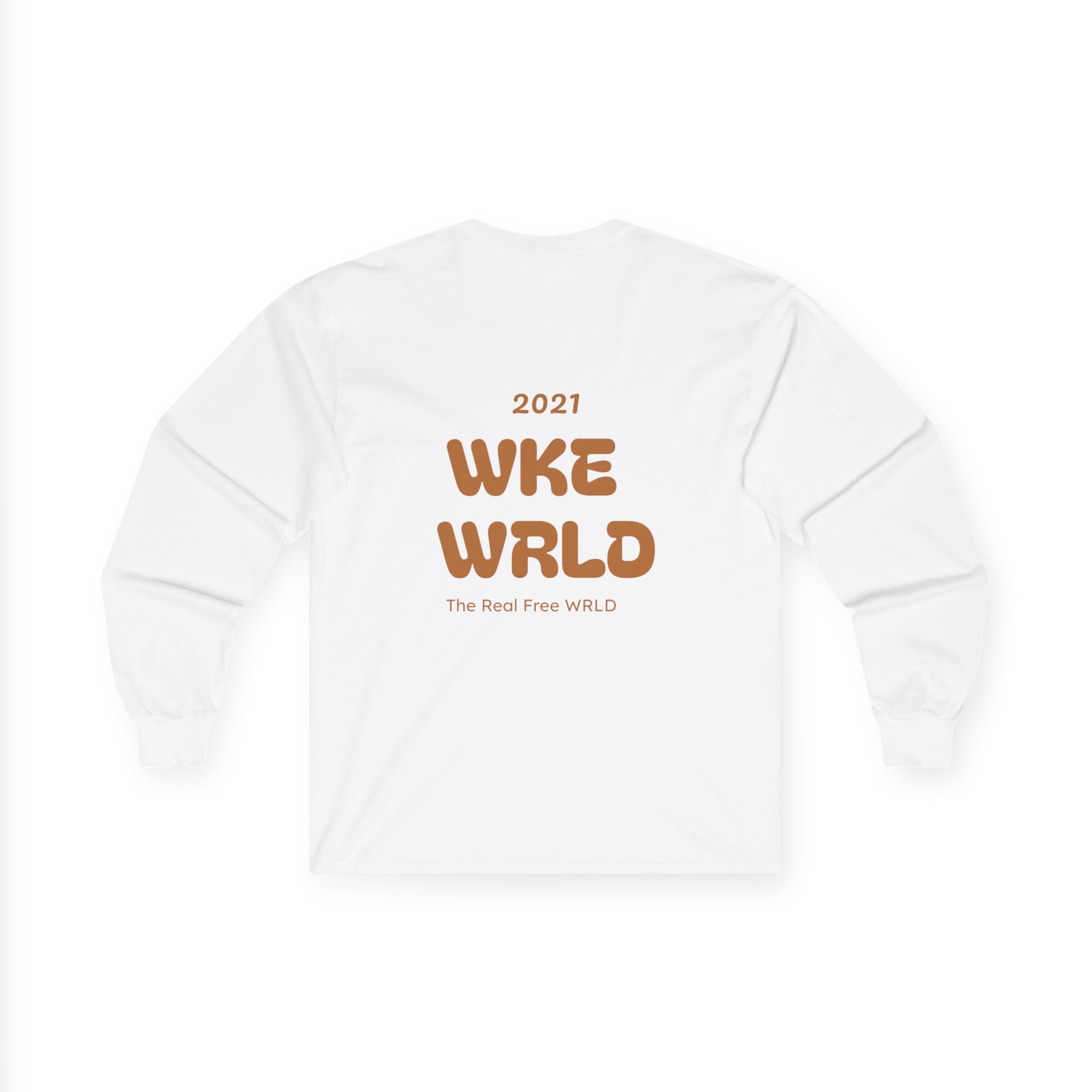WKE WRLD Crystal & Copper Long Sleeve Tee - Boho Fashion, Festival Outfit, Unique Gift, Unisex Apparel, Statement Shirt