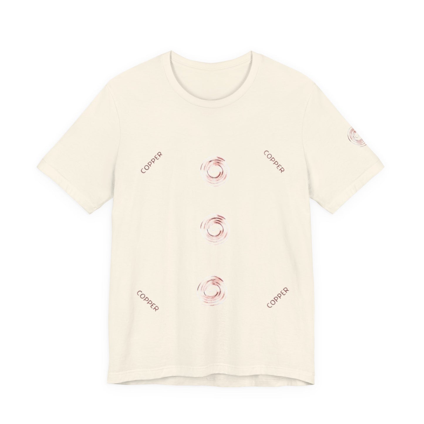 Unisex Casual Copper Tee