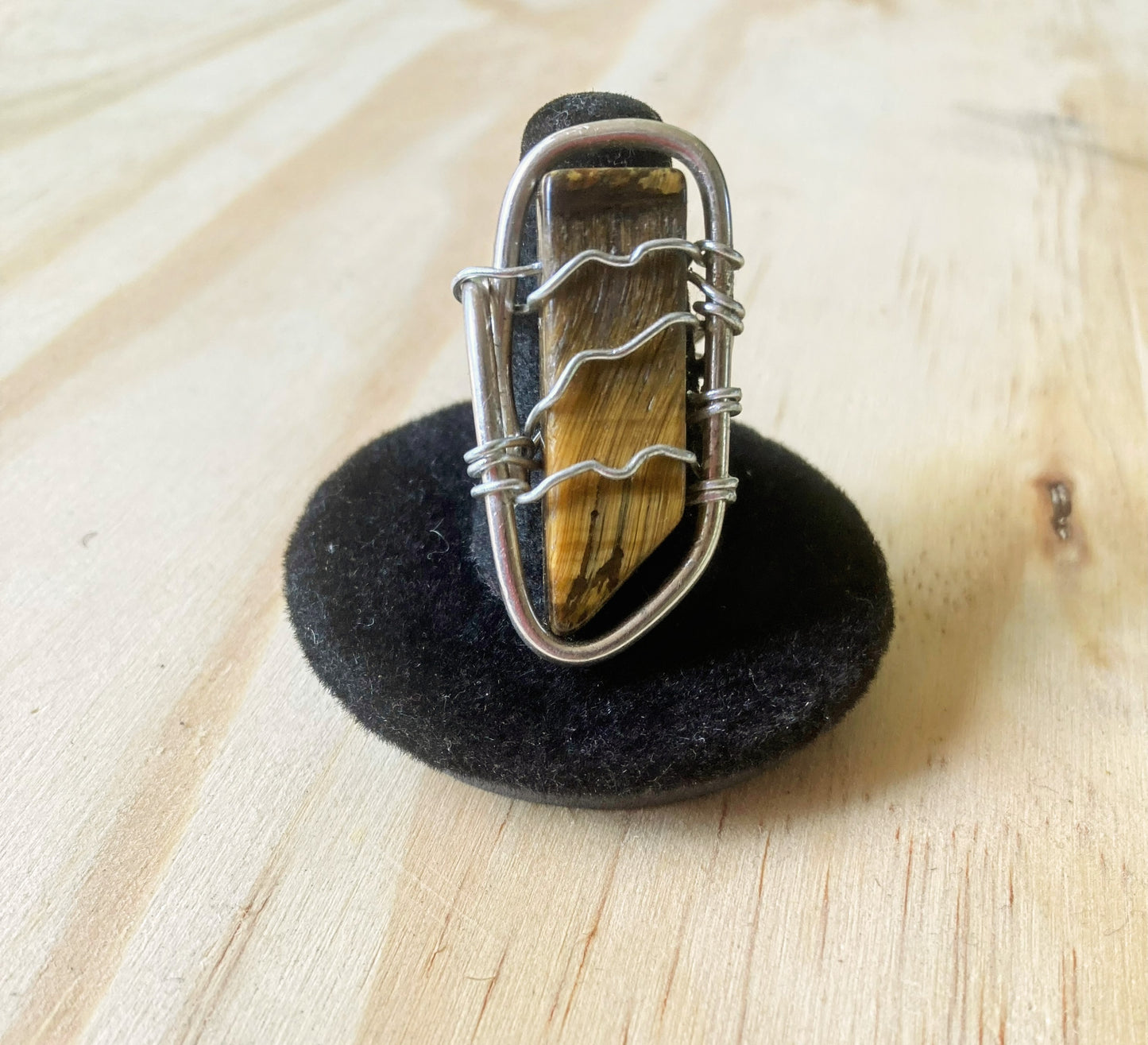 Tiger's Eye Sterling Silver Ring