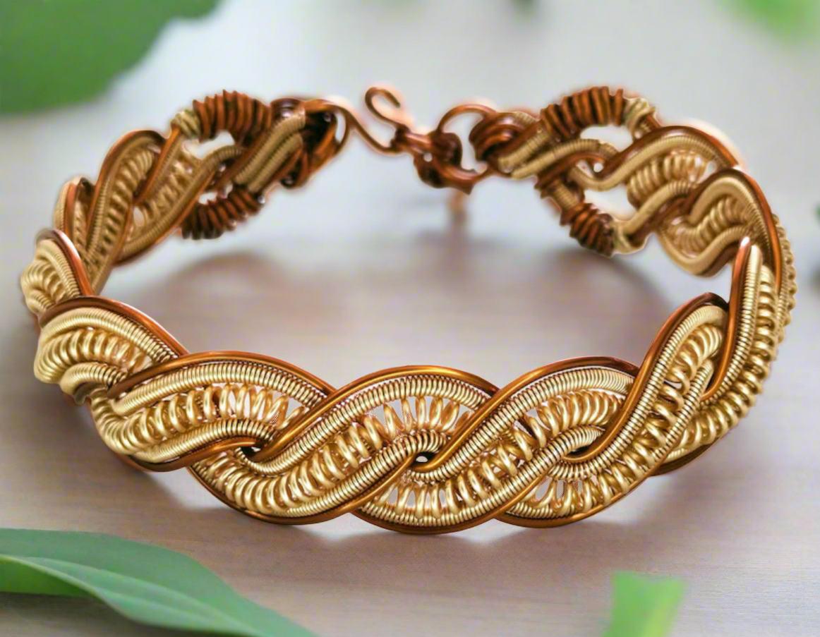 iamevibez Copper Wire Wrapped Ancestral DNA Bracelet