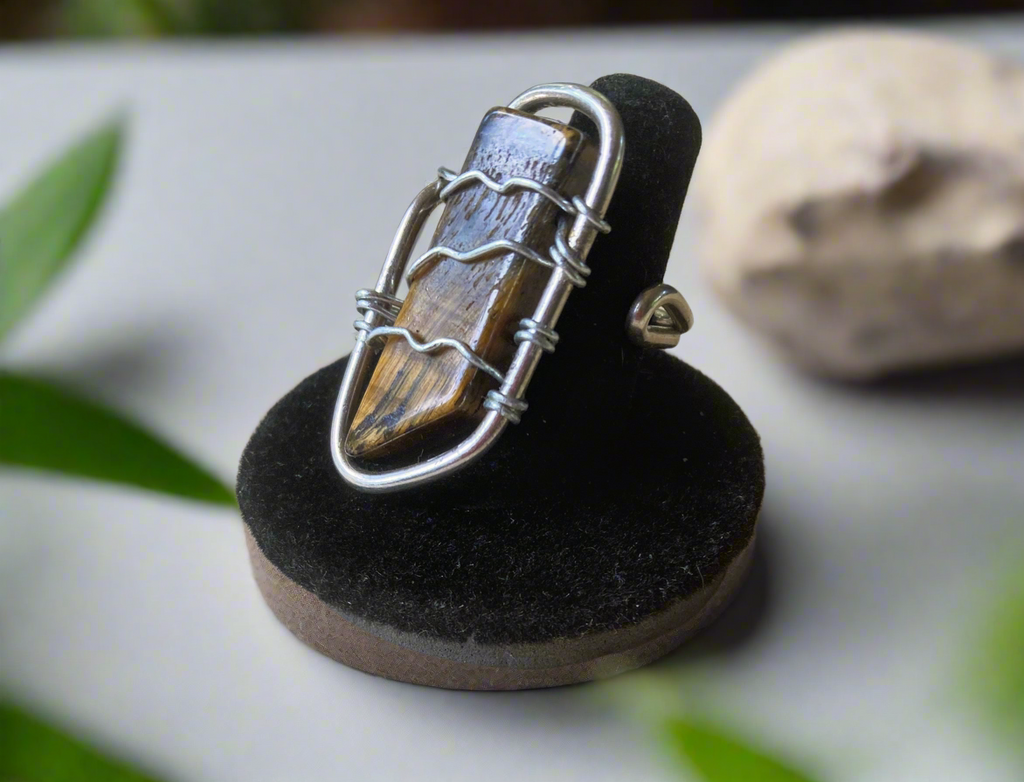 Tiger's Eye Sterling Silver Ring