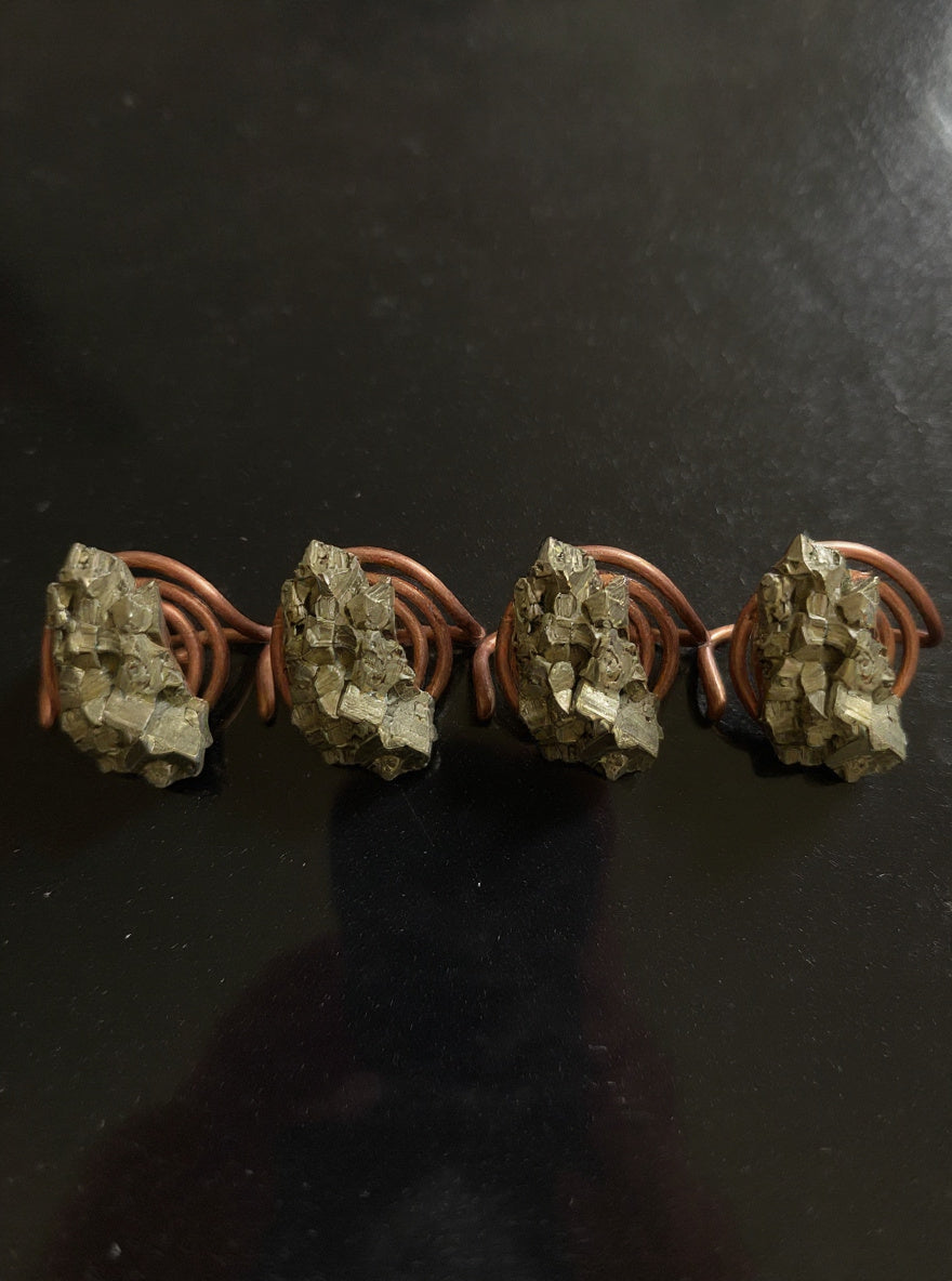 BULK SALE * Custom Wire Wrapped Spiral Ring 4 pack