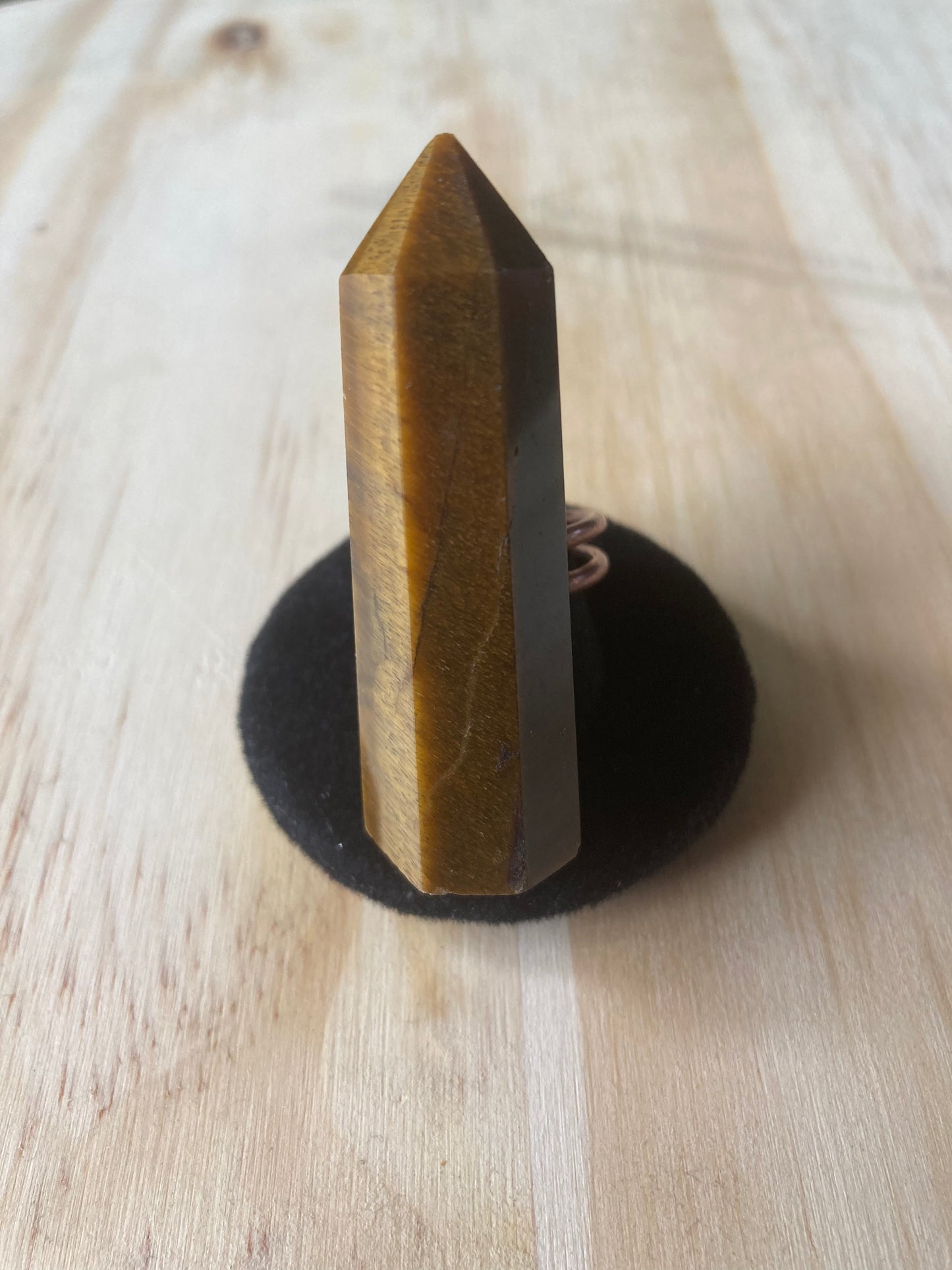 Tiger's Eye Crystal Tower Wand Rings