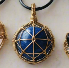 Iamevibez  Gold plated non-tarnishing wire wrapped necklace