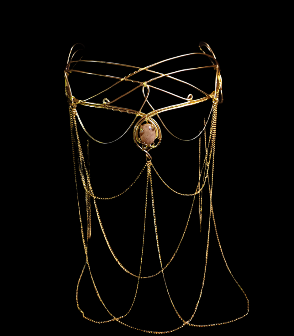 Custom Wire Wrapped Drape Crown