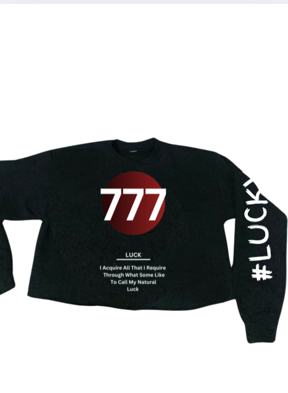 Lucky #777 Crop-top Sweatshirt