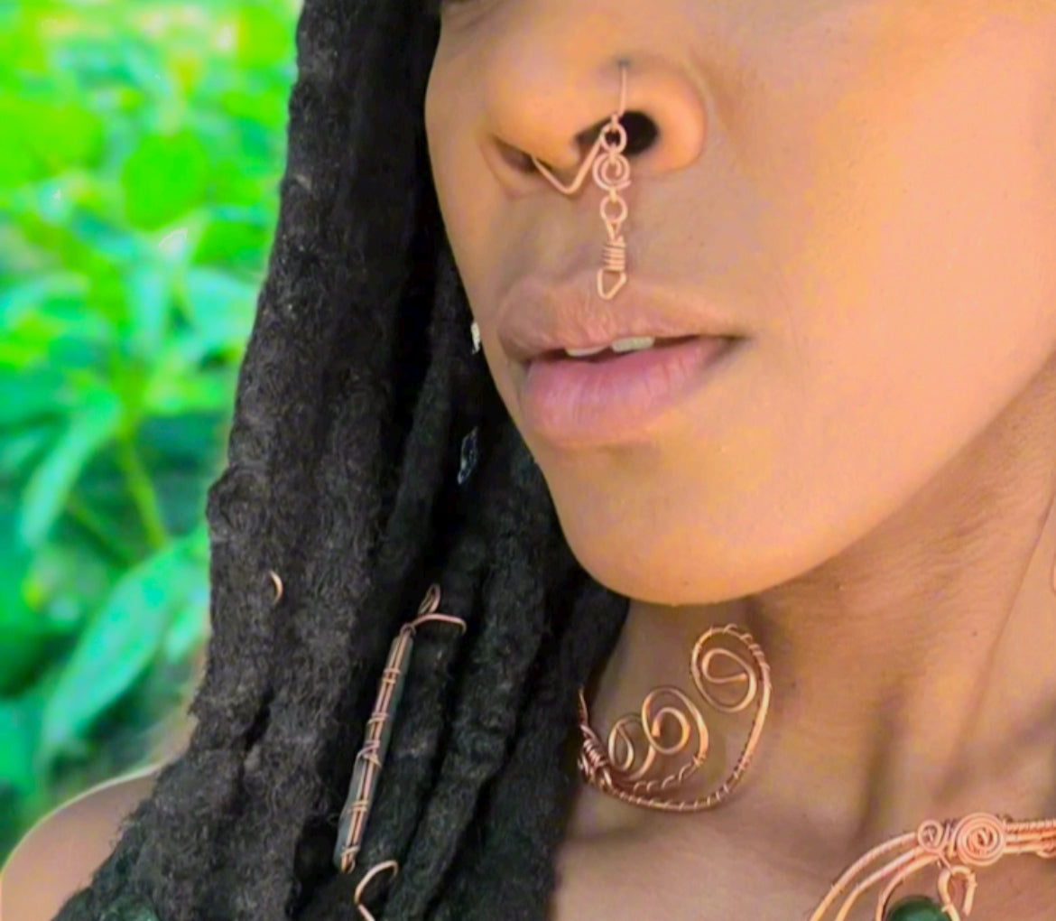 Elegant Dangly Nose Ring