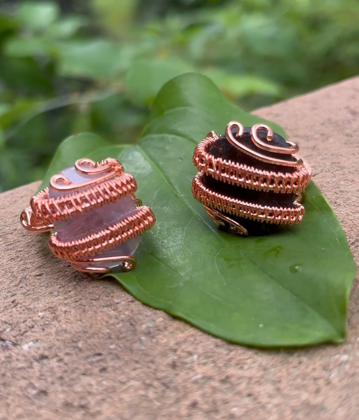 iamevibez Custom Copper  Crystal Ring