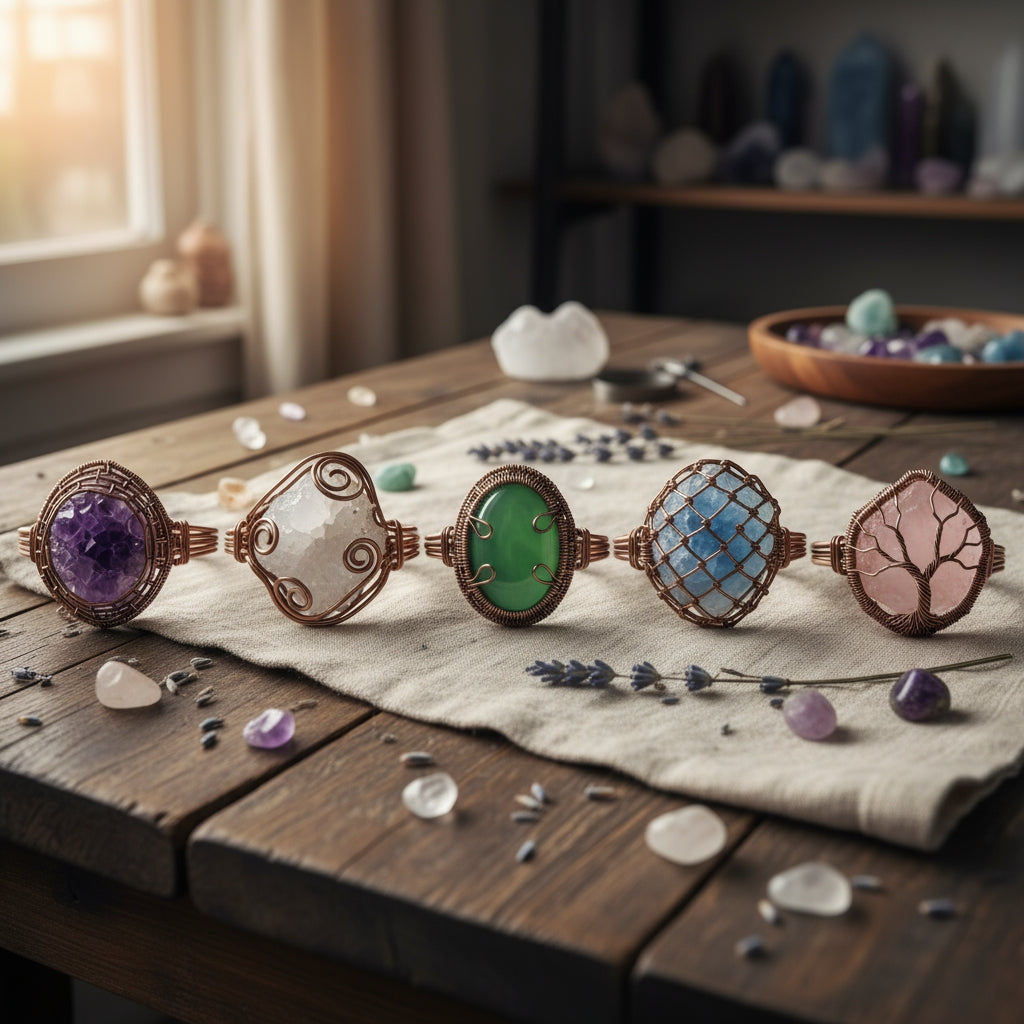 iamevibez Wire Wrapped Rare Specimen Bracelet