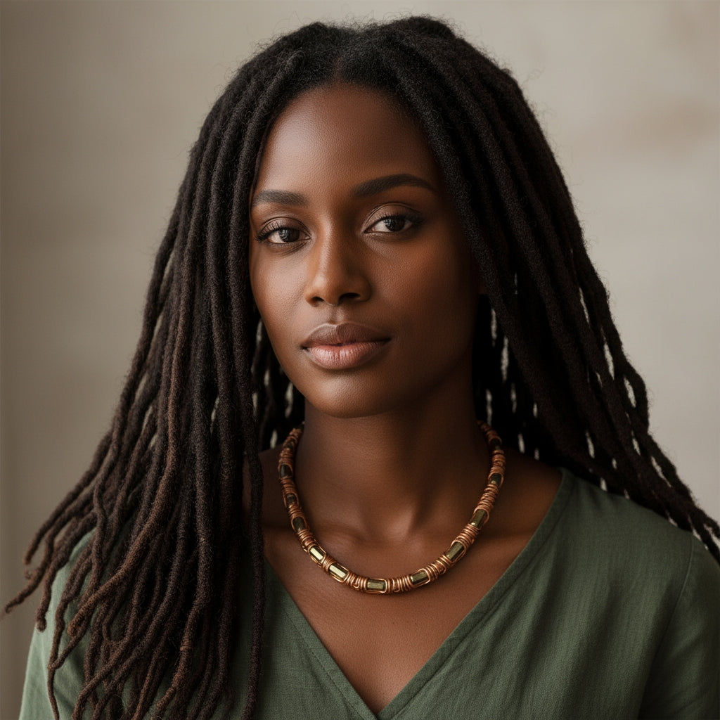 iamevibez Pure Wire Wrapped Pyrite kings Link Design