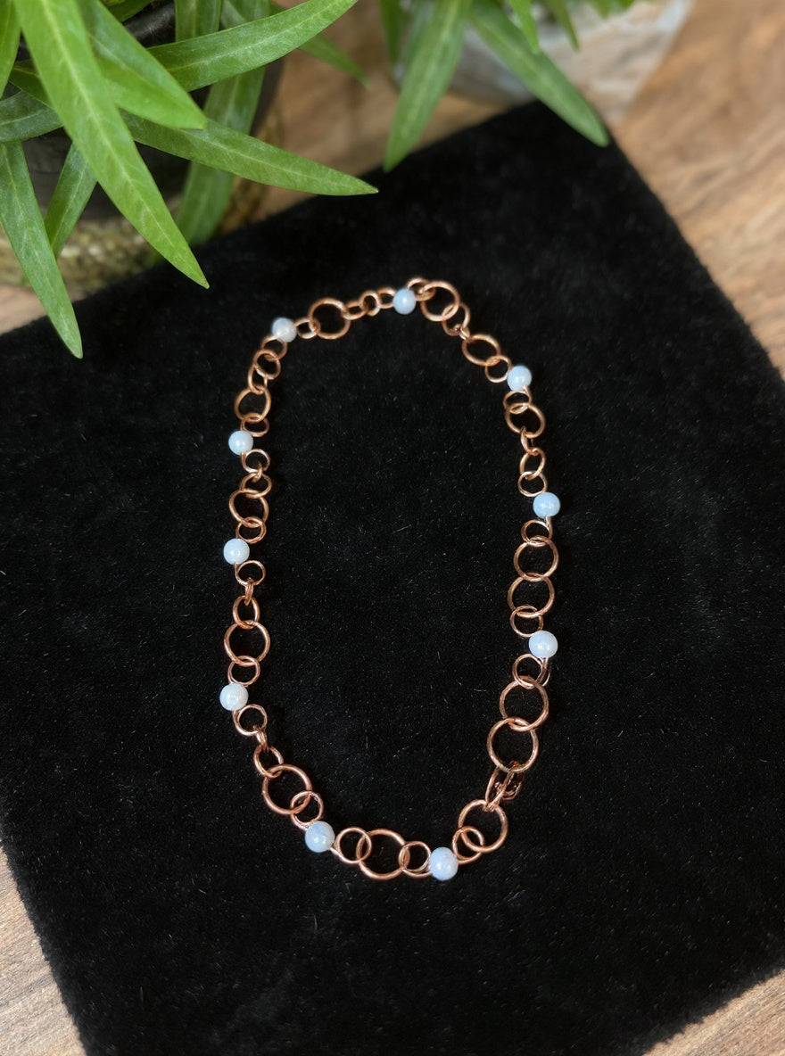 Yvng Gahd Beaded Copper Necklace