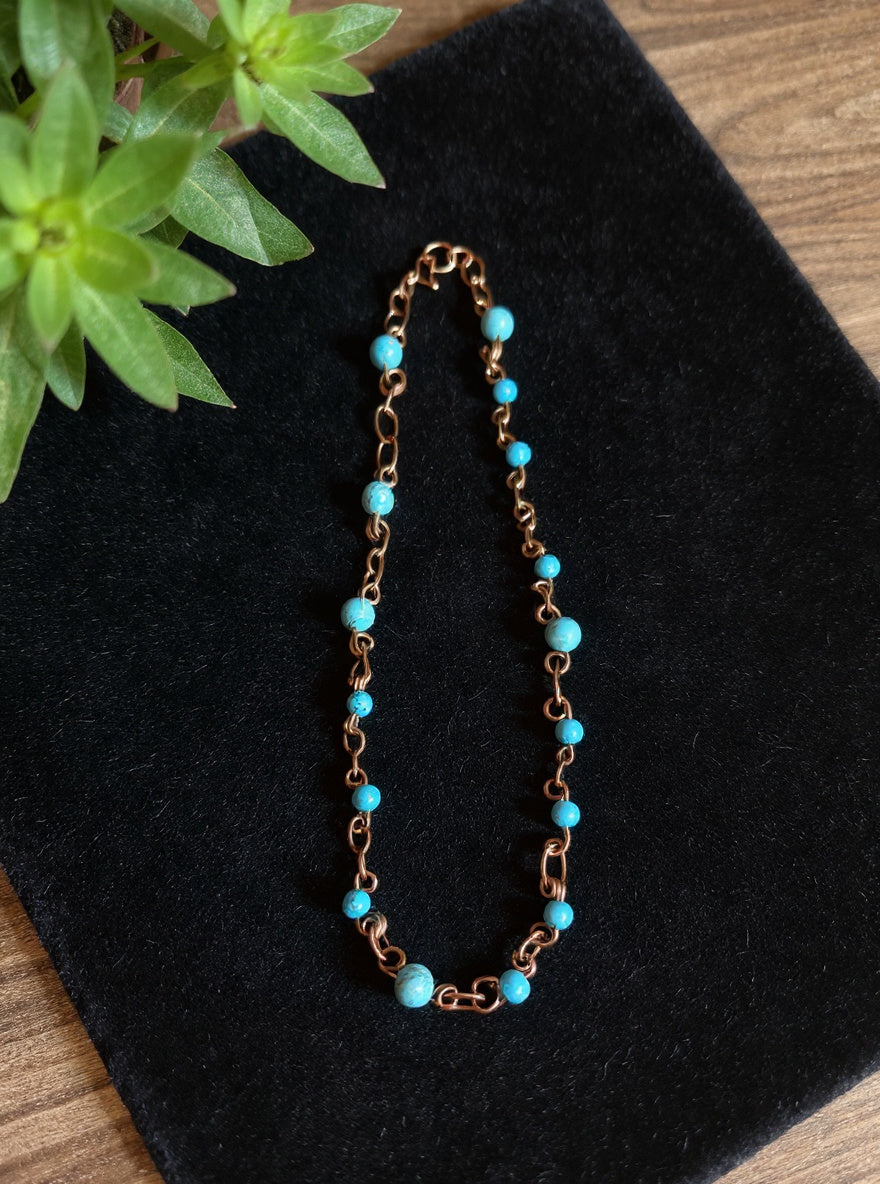 Yvng Gahd Beaded Copper Necklace