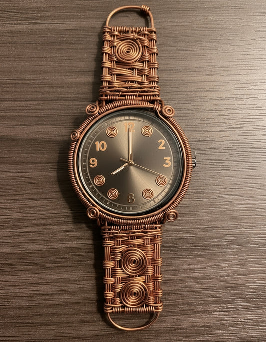 Copper Wire Wrapped Watch