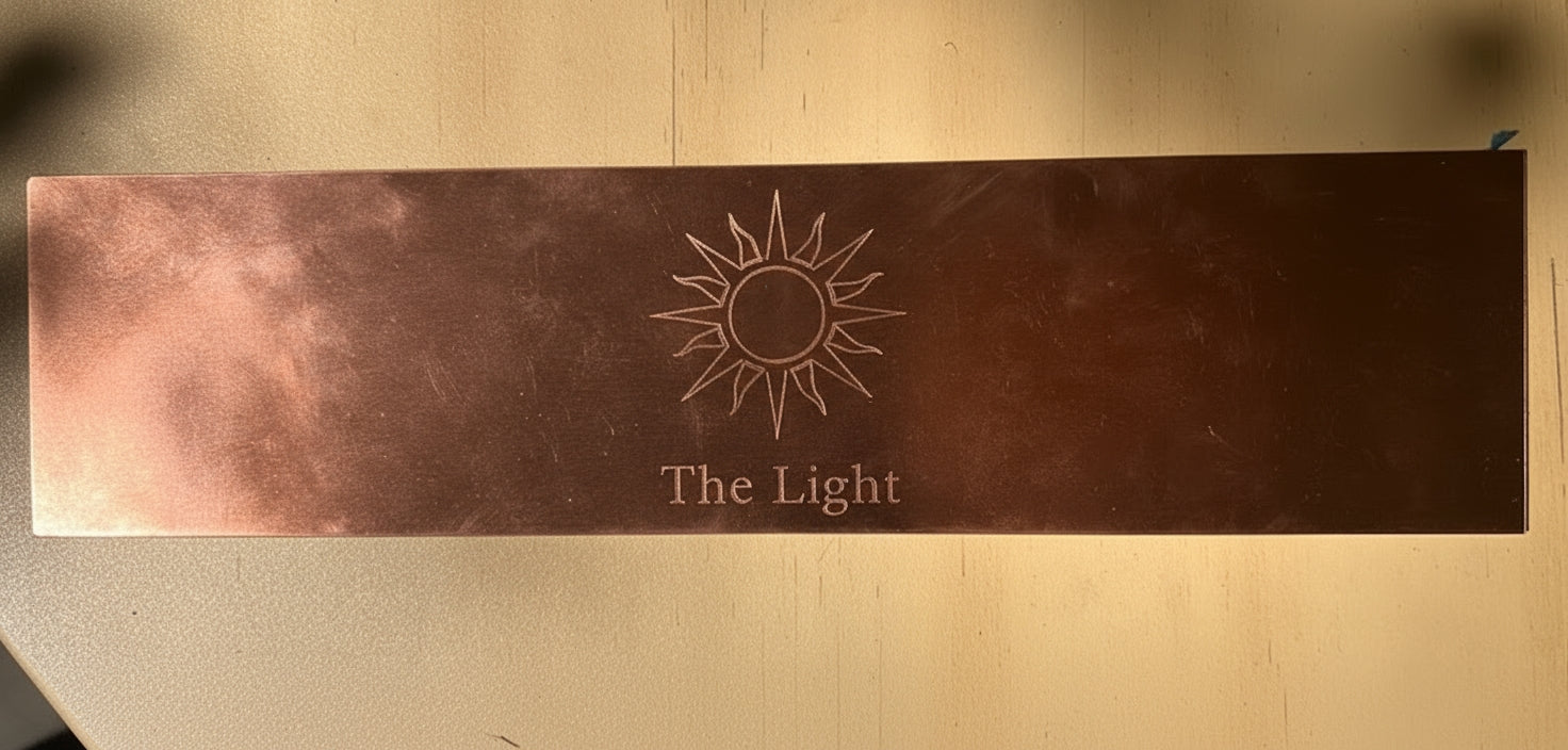 Thick Pure Copper Tattooed Copper Arm Cuff