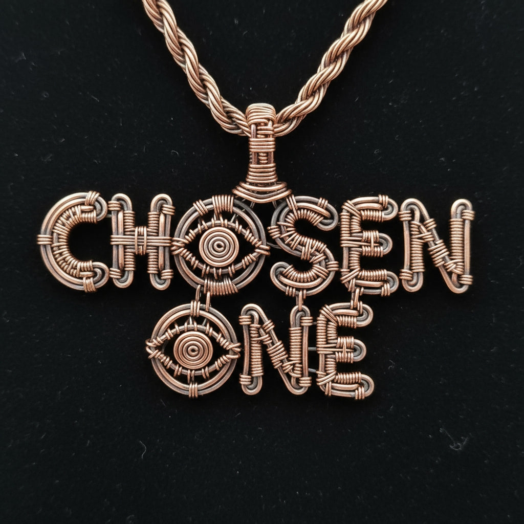 Custom Wire Wrapped Chosen One Necklace