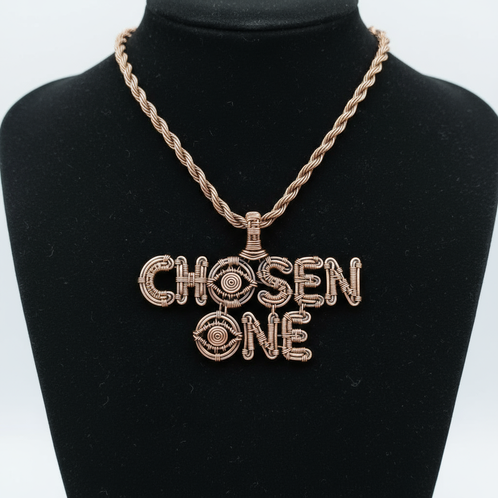 Custom Wire Wrapped Chosen One Necklace
