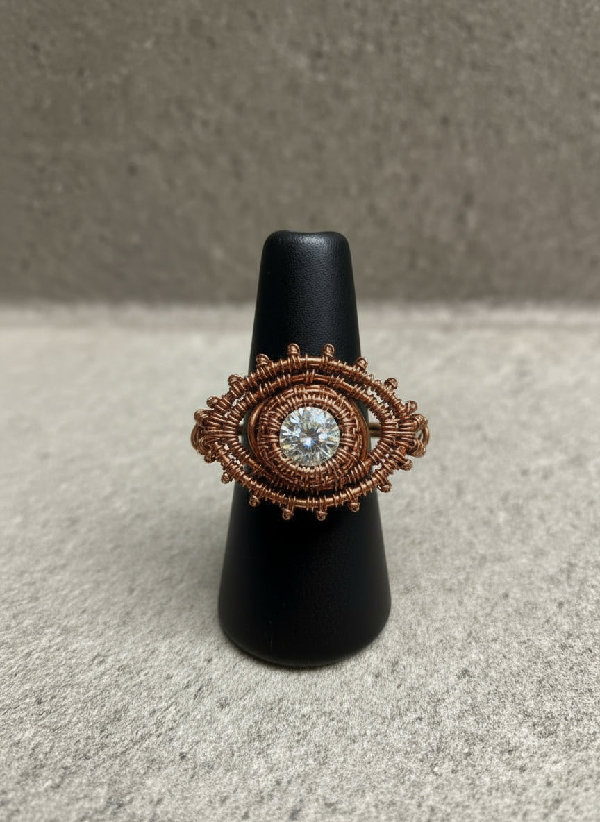 Wire Wrapped Eye Ring Design # 2