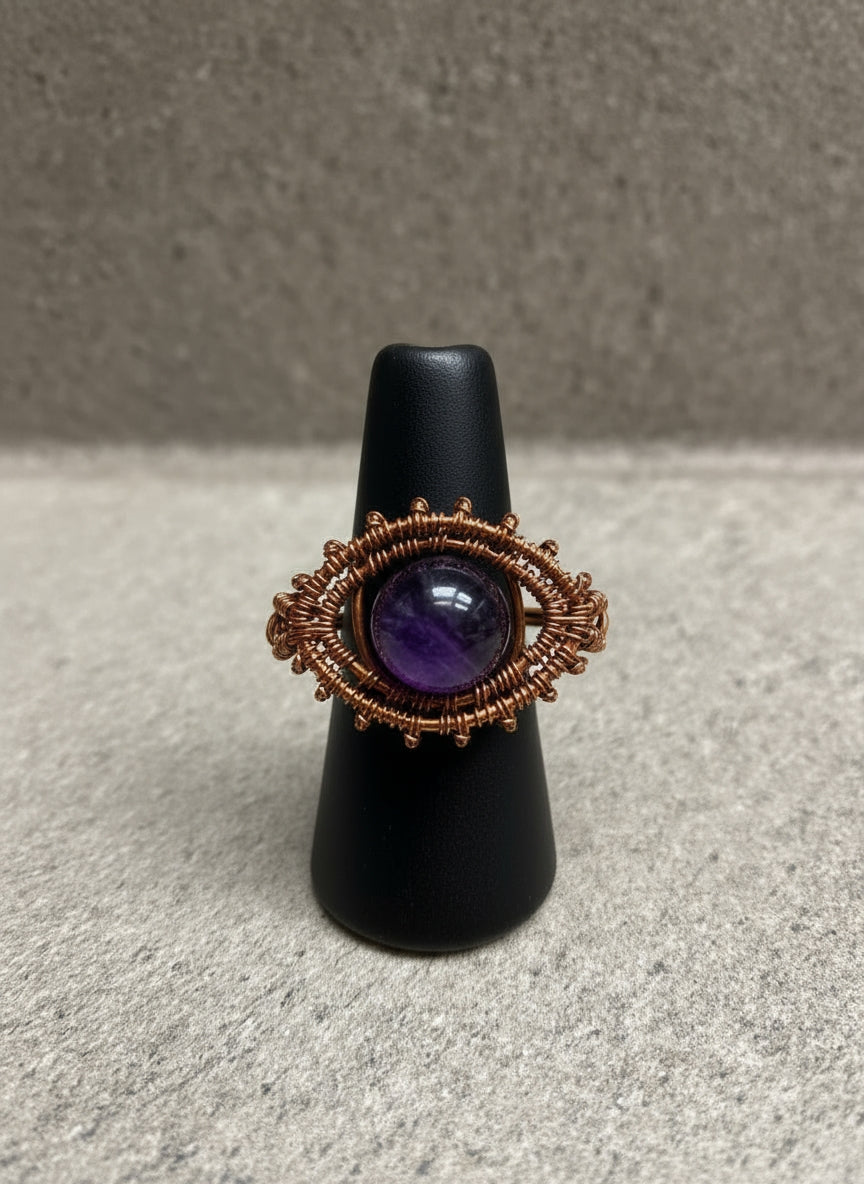 Wire Wrapped Eye Ring Design # 2