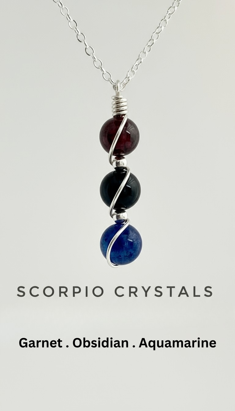 Sterling Silver Wire Wrapped Zodiac Stone Assistance Necklace