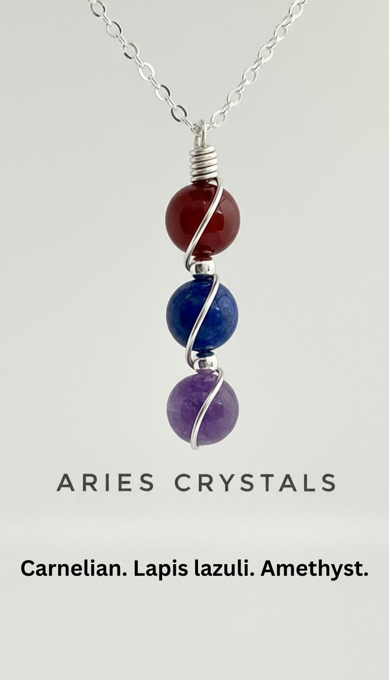 Sterling Silver Wire Wrapped Zodiac Stone Assistance Necklace