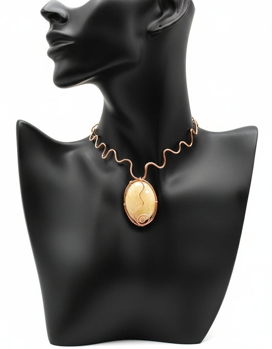 iamevibez Pure Copper Large Stone Choker/Necklace