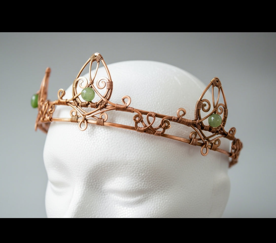 Custom Wire Wrapped Copper Crown